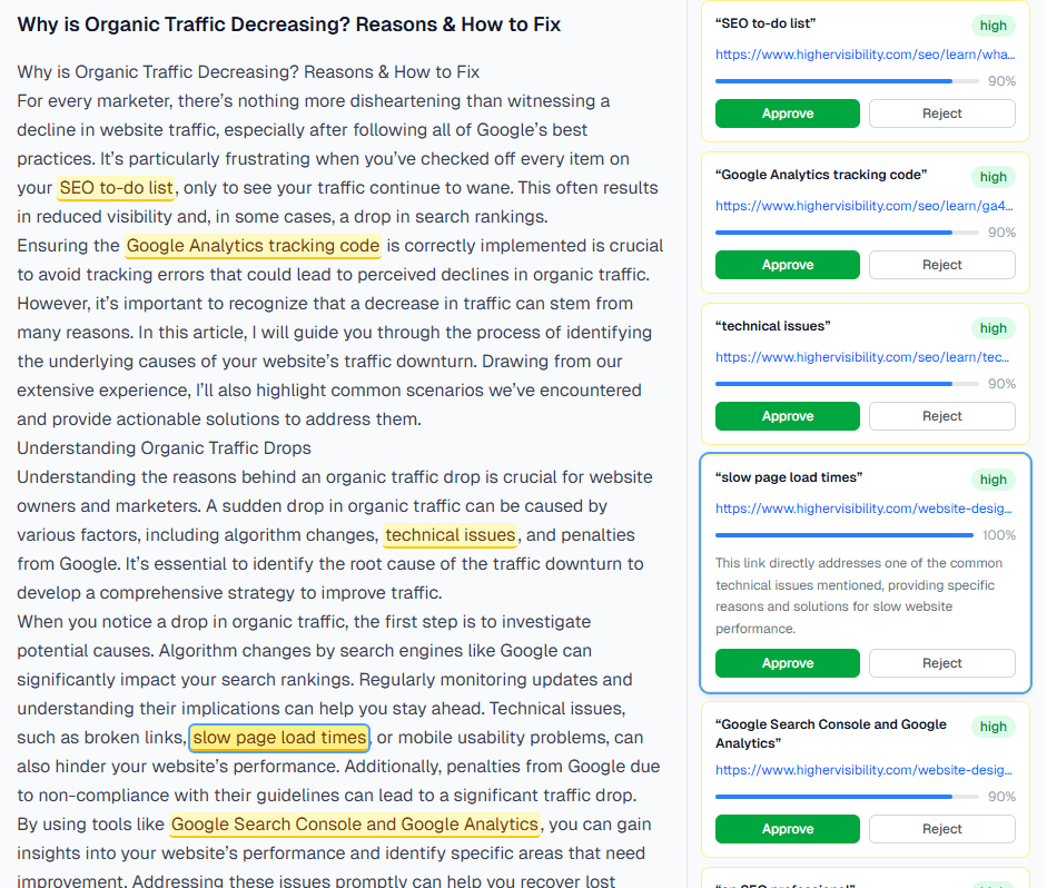 MyLinks — AI Internal Linking Tool